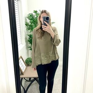 Davi & Dani Brown Top